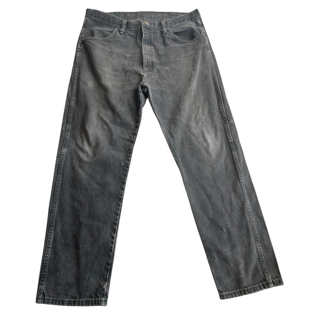 Rustler Men’s Black Denim‎ Jeans 36x30 Relaxed Fit Vintage Distressed
